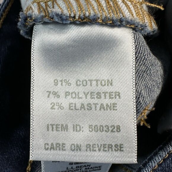 LL Bean CLASSIC FIT Size 6 Petite Mid Rise Straight Leg Jeans Denim Pants 27x27 - Picture 12 of 13